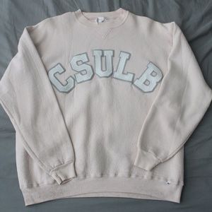 Spirit Wear CSULB Vintage Pink Crewneck